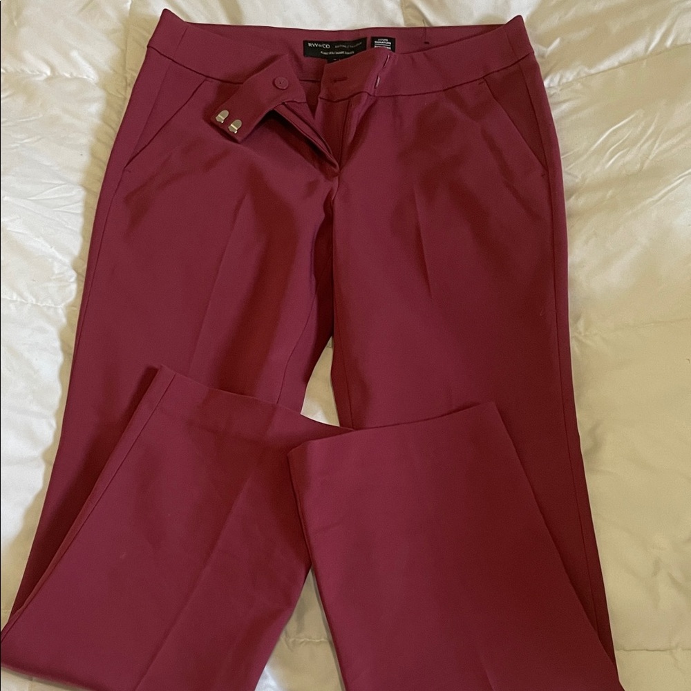 RW&Co plum dress pants never worn